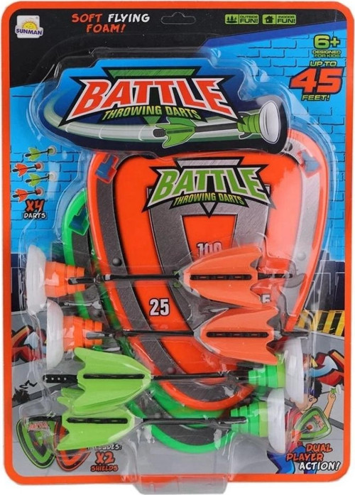 Eğitici Oyuncak Battle Throwıng 2 Hedefli 4 Oklu