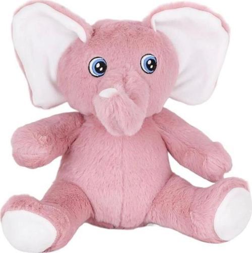 Peluş Pembe Fil ile Güven Veren ve Yumuşak Dokuya Sahip Gelişim Dostu Oyuncak