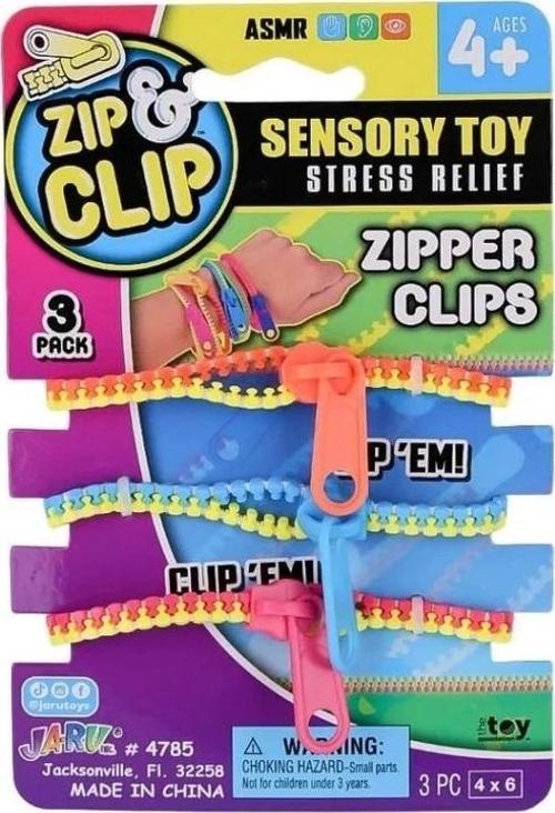 Eğitici Oyuncak Zıp Clip Zipper Clips 3lü