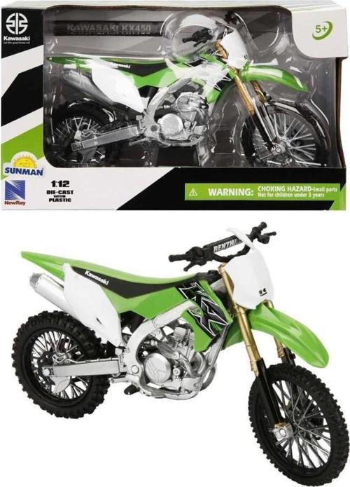 Çocuk Eğitici Oyuncak57483 SUN- Kawasakı  KX450 Yeşil 1:12