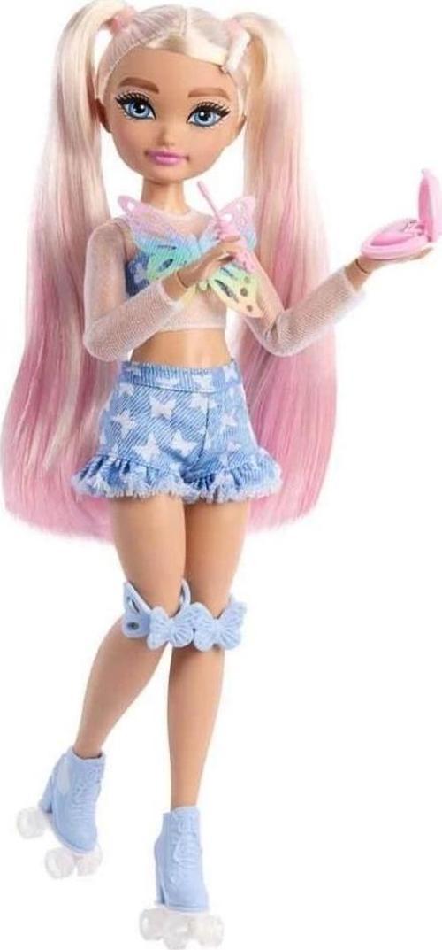 Eğitici Oyuncak Barbie Dream Besties Paten Partisi Malibu Bebek ve Aksesuarları