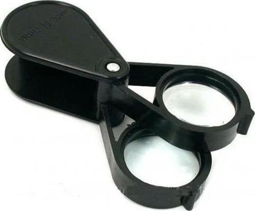 20x30 2k30mm Çıft Optik Lens Katlanan Cep Büyüteç.