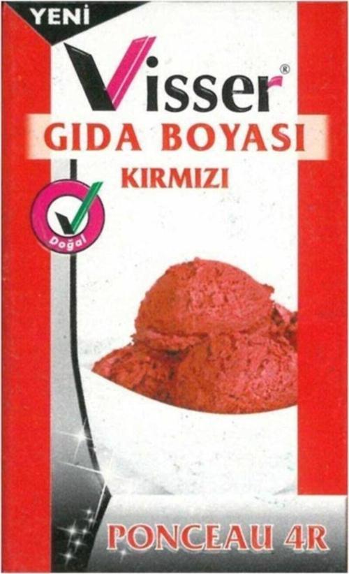 Visser Toz Gıda Boyası 9 Gram - Kırmızı