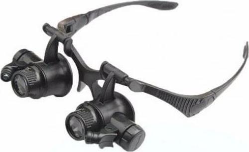 Gözlük Modeli 10x 15x 20x 25x Lens,2led Işıklı,büyüteç