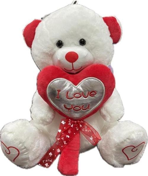 PELUŞ 40 CM ŞEKER KALPLİ AYI HALLEY