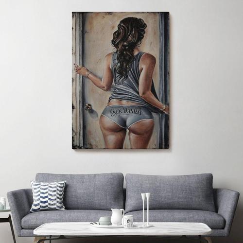 Sexi Popolu Kadın Dekoratif Duvar Tablosu-6120