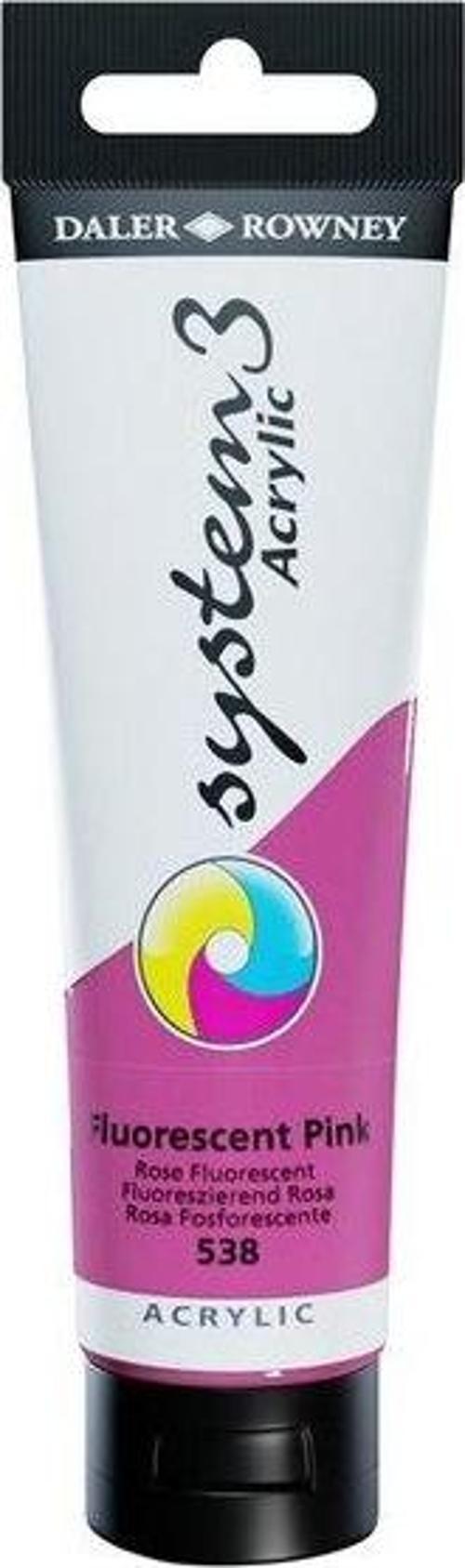 Akrilik Boya System 3 Orıgınal 150 ml Fluoro Pınk 129150538