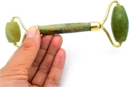 Jade Roller Çift Taraflı Yeşim Taşı Cilt Masaj Bakım Aleti