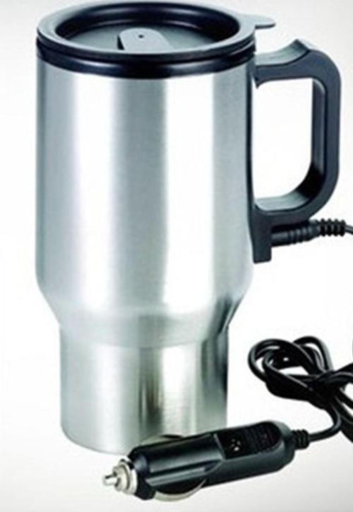 Araç Içi Su Isıtıcı Termos Kupa Bardak - 300 Ml - Gümüş 1410