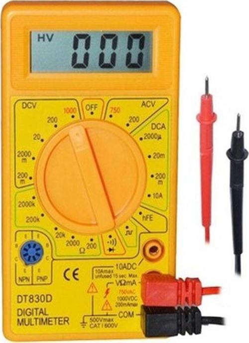 Elektrik Ölçüm Cihazı Dijital Ölçü Aleti Buzzerli Avometre Multimetre