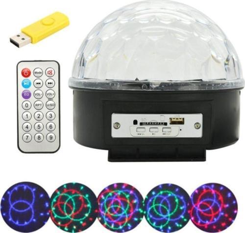 Bluetoot Mp3 Müzik Çalabilen Sihirli Led Disko Topu