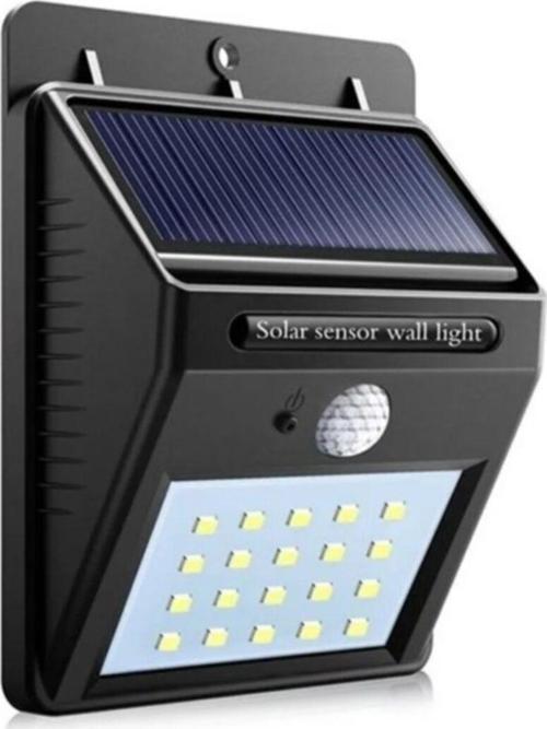 20 Led'Li Güneş Enerjili Hareket Sensörlü Bahçe Lambası