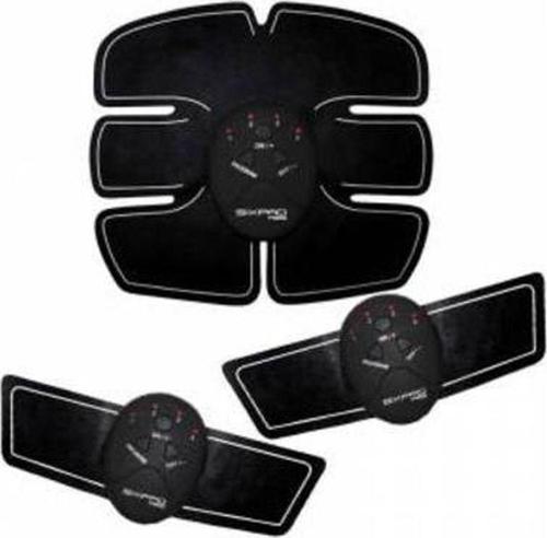 Six Pack Abs Kas Geliştirici Siyah Elektronik Kemer Spor Aleti