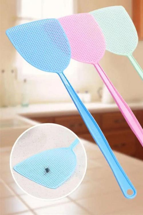 2 Adet Plastik Sinek Sineklik Manuel Haşere Kontrolü Uzun Saplı Anti Ev Haşere Sivrisinek Aracı