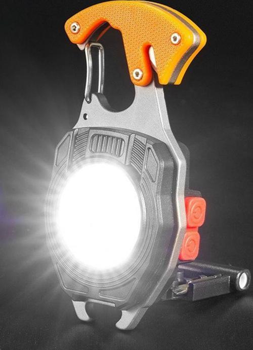 Usb Şarjlı Çok Fonksiyonlu Mini Led Çakmak Ve Lamba 7 Modlu Taşınabilir Anahtarlık