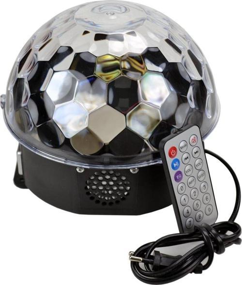 Disko Topu Rgb Ledli Sese Duyarlı Bluetooth Kumandalı Hoparlör