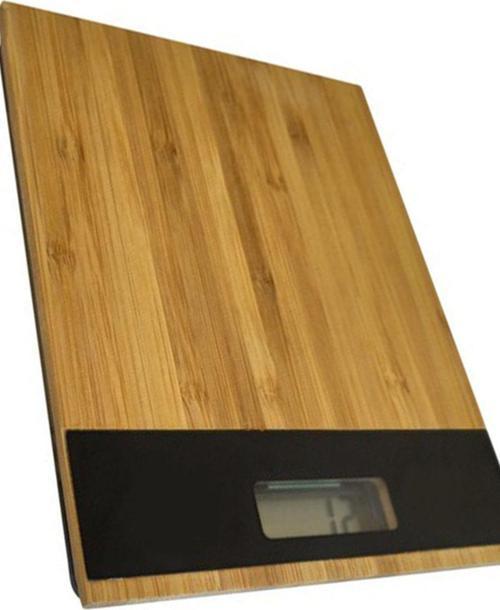 Crown Dijital Mutfak Terazisi 5 Kg Bambu Görünümlü Dijital Masa Terazisi 1410