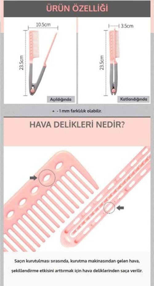 Apieu Easy Hair Dry Brush Kolay Şekil Veren Tarak