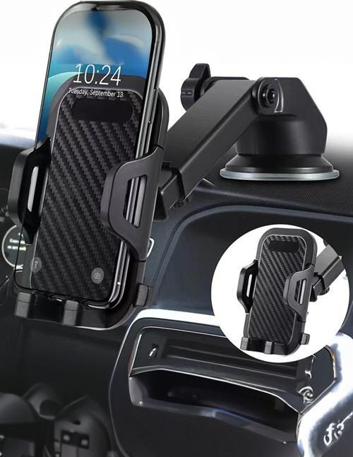 Teleskopik Telefon Tutucu 360 Derece Dönebilen Vantuzlu Araç İçi Telefon Tutucu 1450