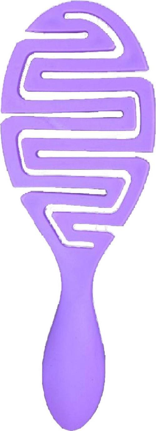 Plastik Bükülebilir Saç Tarağı Hafif Acıtmaz Saç Tarama Mor