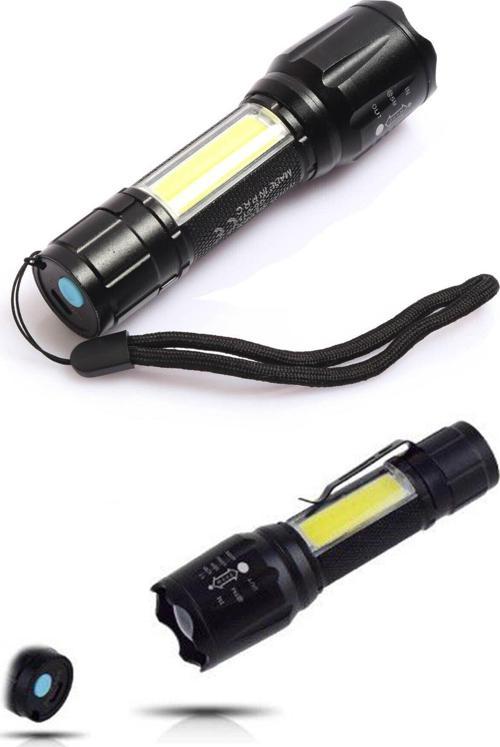 Gold Silver Gs-515 Usb Ile Şarj Edilebilir T6 Led El Feneri Ultra Güçlü Işıldak 1410