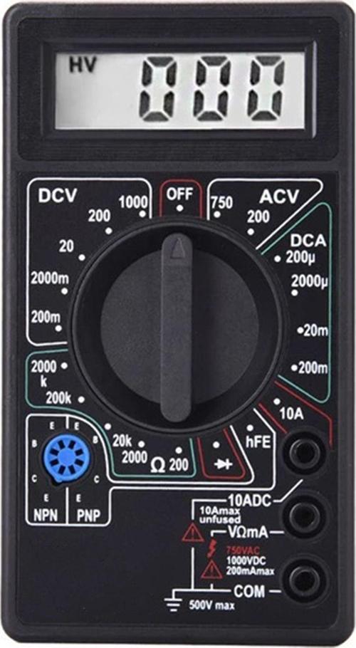 Dt830D Dijital Avometre, Multimetre, Direnç, Akım, Voltaj Ölçümü Yeni Başlayanlar Için 1410