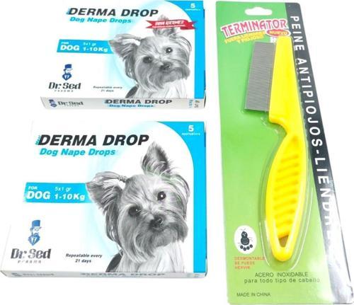  1-10 Kg Köpekler İçin Deri Bakım Damlası 5*1+Pire Tarağı