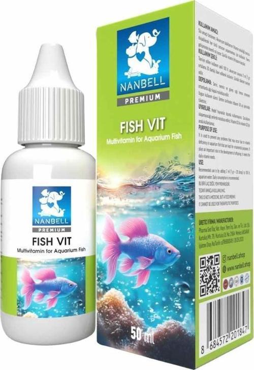 Fish Vit Akvaryum Balıkları Için Multivitamin 50 Ml