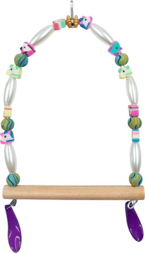 Askılı Muhabbet Kuşu Salıncağı Kuş Tüneği