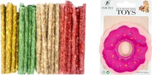 100'lü Munchy Ödül Çubuğu+ Peluş Donut Şeklinde Köpek Oyuncağı