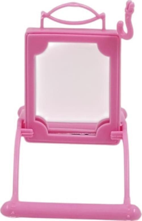 Aynalı Tünekli Salıncak Muhabbet Kuşu Oyuncak(Pembe)