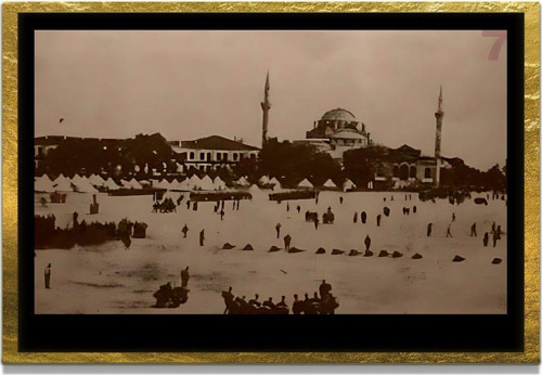 Yapay Zeka İle Yenilenmiş Atatürk Fotoğrafları Siyah Beyaz Cam Tablo, 3D Dekoratif Baskı 623