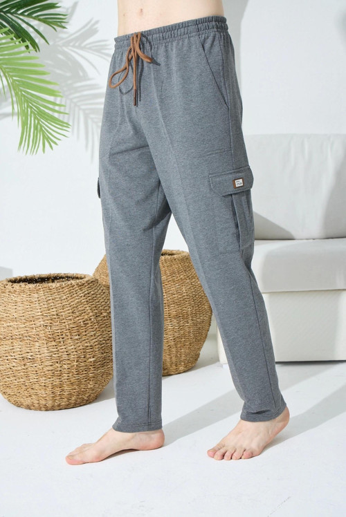 Erkek Yan Cepli Tek Pantolon Eşoan Altı