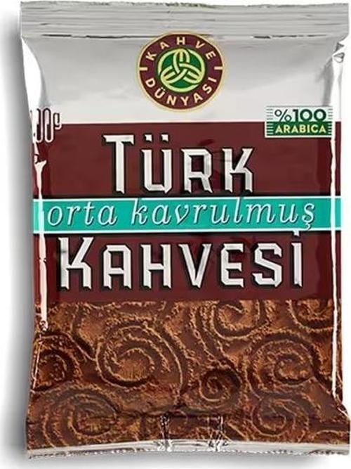 Orta Kavrulmuş Türk Kahve 100 Gr 6 Adet
