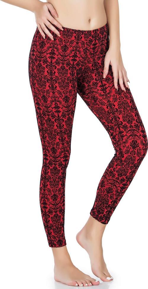 Varak Desenli Kadın Tayt