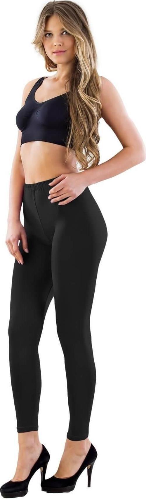 SİYAH   Likralı Uzun Battal Tayt