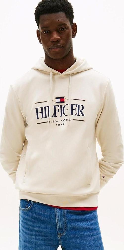 ICON HILFIGER HOODIE Erkek Bej Kazak MW0MW39586ACG