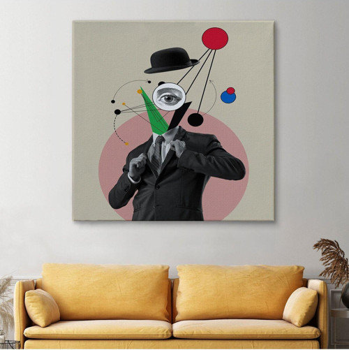 Pop Art Tablo, Kahve İçen Çizgi Roman Kahramanı-5802
