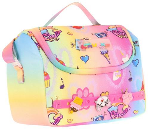 Kids Isı Yalıtımlı, Silikon Aksesuarlı Beslenme Çantası - Mavi Sarı - Kız Çocuk - L7244