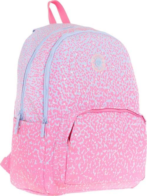Dots Kız Çocuk Üç Bölmeli İlkokul ve Ortaokul Çantası - Pembe Nokta Desenli - K1803