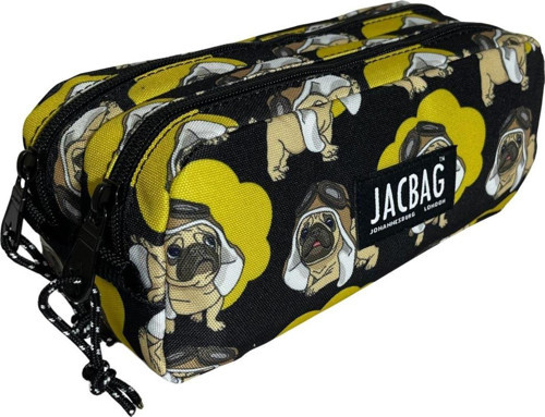 Pilot Köpek İki Gözlü Okul Kalem Çantası - Erkek Çocuk