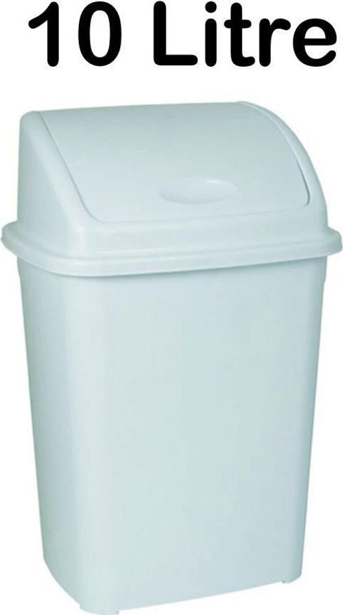 Plastik 10 Litre Klik Kapaklı Çöp Kovası Açık Mavi