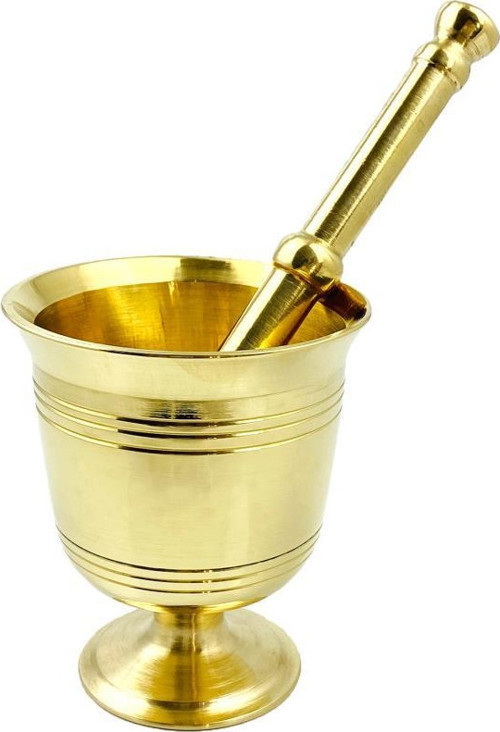 Döküm Pirinç Sarı Tokmak Havan Sarımsak Ezici 12cm 3no