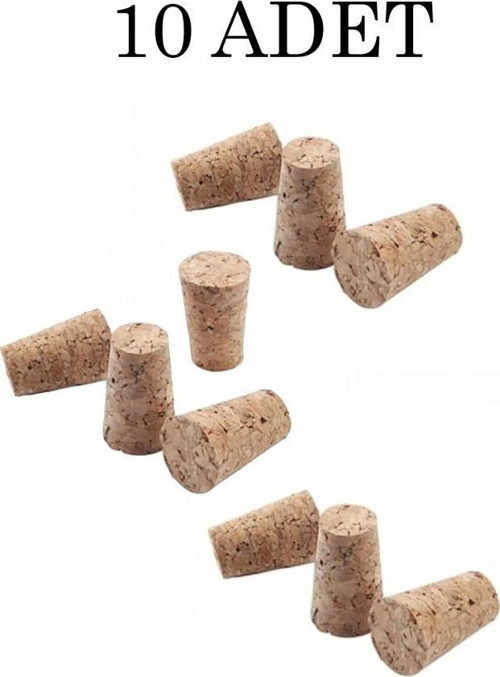 10 Adet 3 CM Sentetik Mantar Şarap Şişe Tıpası
