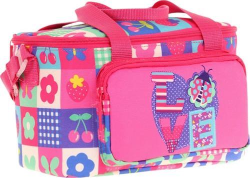 Kids Thermo Isı Yalıtımlı Kız Çocuk Love Desenli Pembe Beslenme Çantası L7229 (İki Bölmeli)