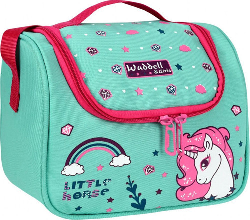 WaddellBag Kız Çocuk Yeşil Unicorn İlkokul Beslenme Çantası