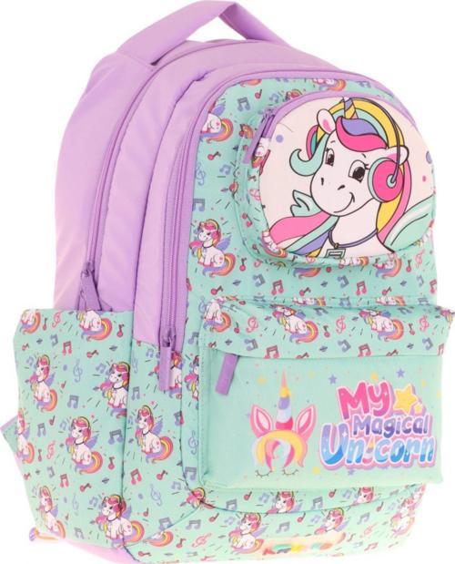 Toys Kız Çocuk 3d Unicorn Şekilli İlkokul ve Günlük Sırt Çantası - Turkuaz - L5234