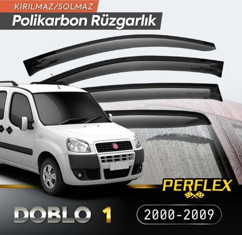 Fiat Doblo 1 2000-2009 Cam Rüzgarlığı V2 Düz