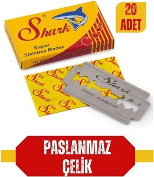 ModaCar Shark 20 Adet Paslanmaz Çelik Tıraş Jileti