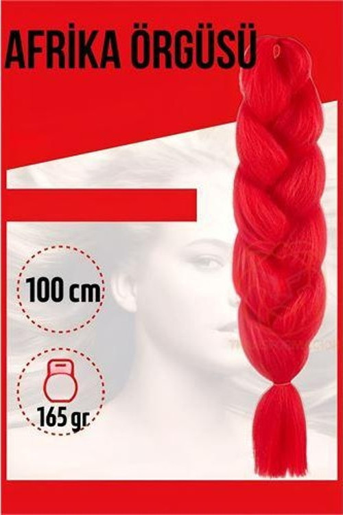 ModaCar Afrika Örügüsü Rasta 100 Cm 165 Gr 1095 Kırmızı